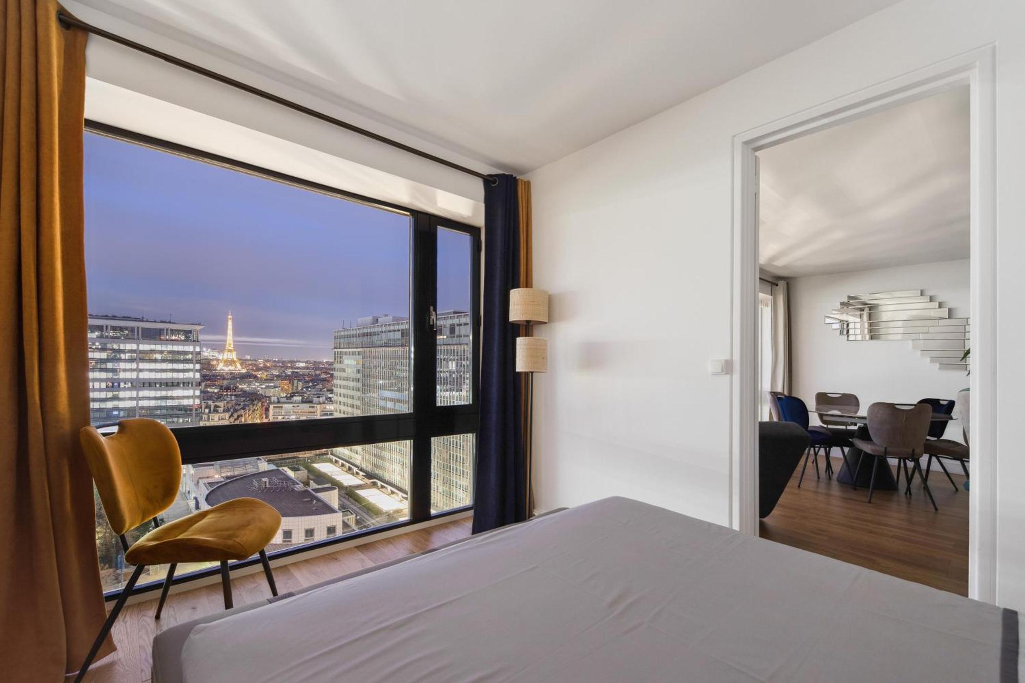 Paris Luxury Apartment 75M2 With Eiffel Tower View, 1 Min Metro, Parking Eksteriør bilde