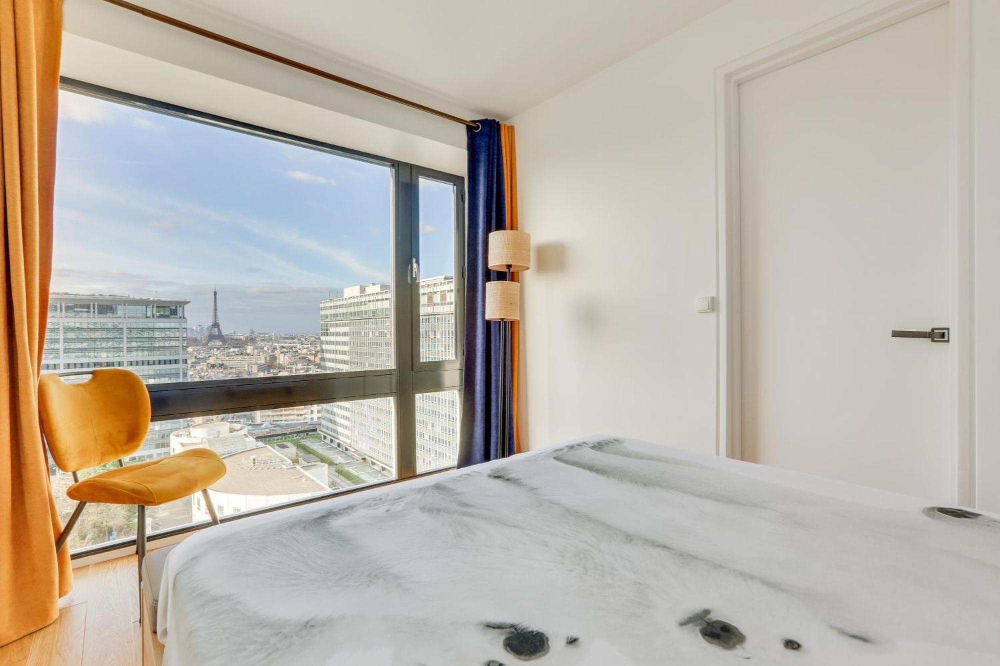 Paris Luxury Apartment 75M2 With Eiffel Tower View, 1 Min Metro, Parking Eksteriør bilde