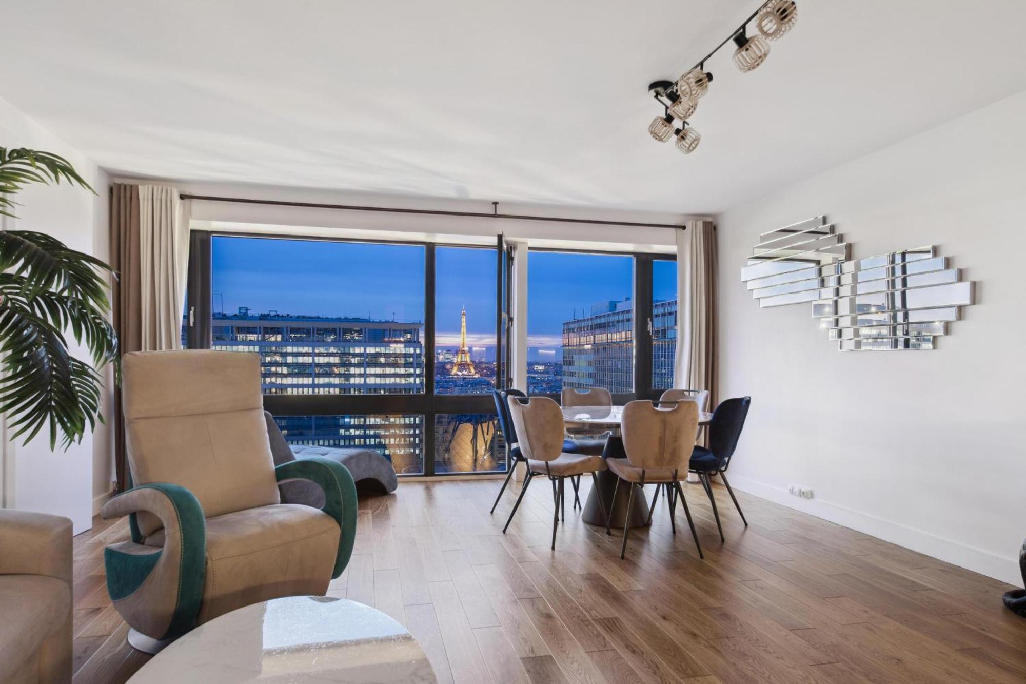 Paris Luxury Apartment 75M2 With Eiffel Tower View, 1 Min Metro, Parking Eksteriør bilde